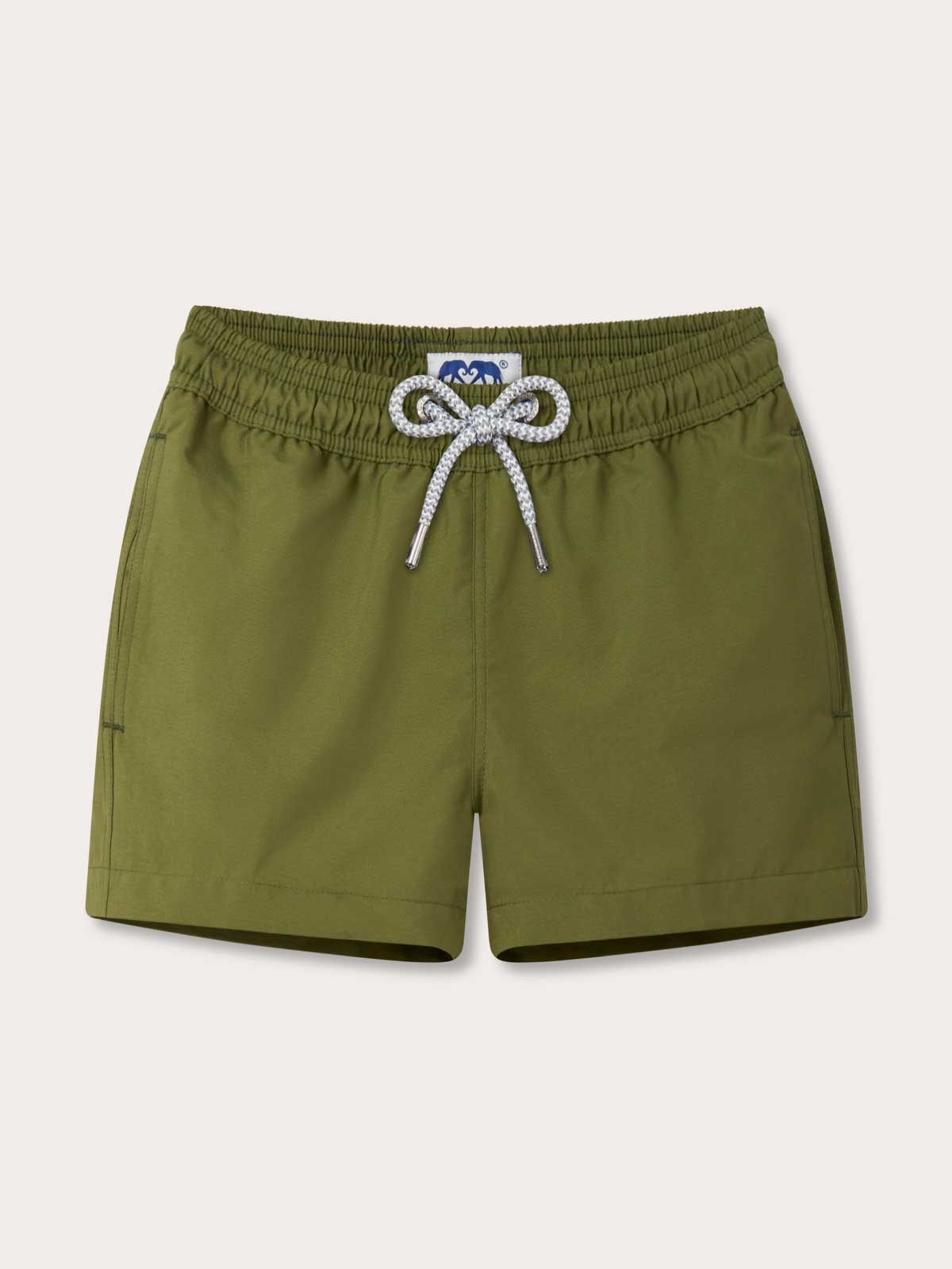 Boys Olive Green Staniel Swim Shorts