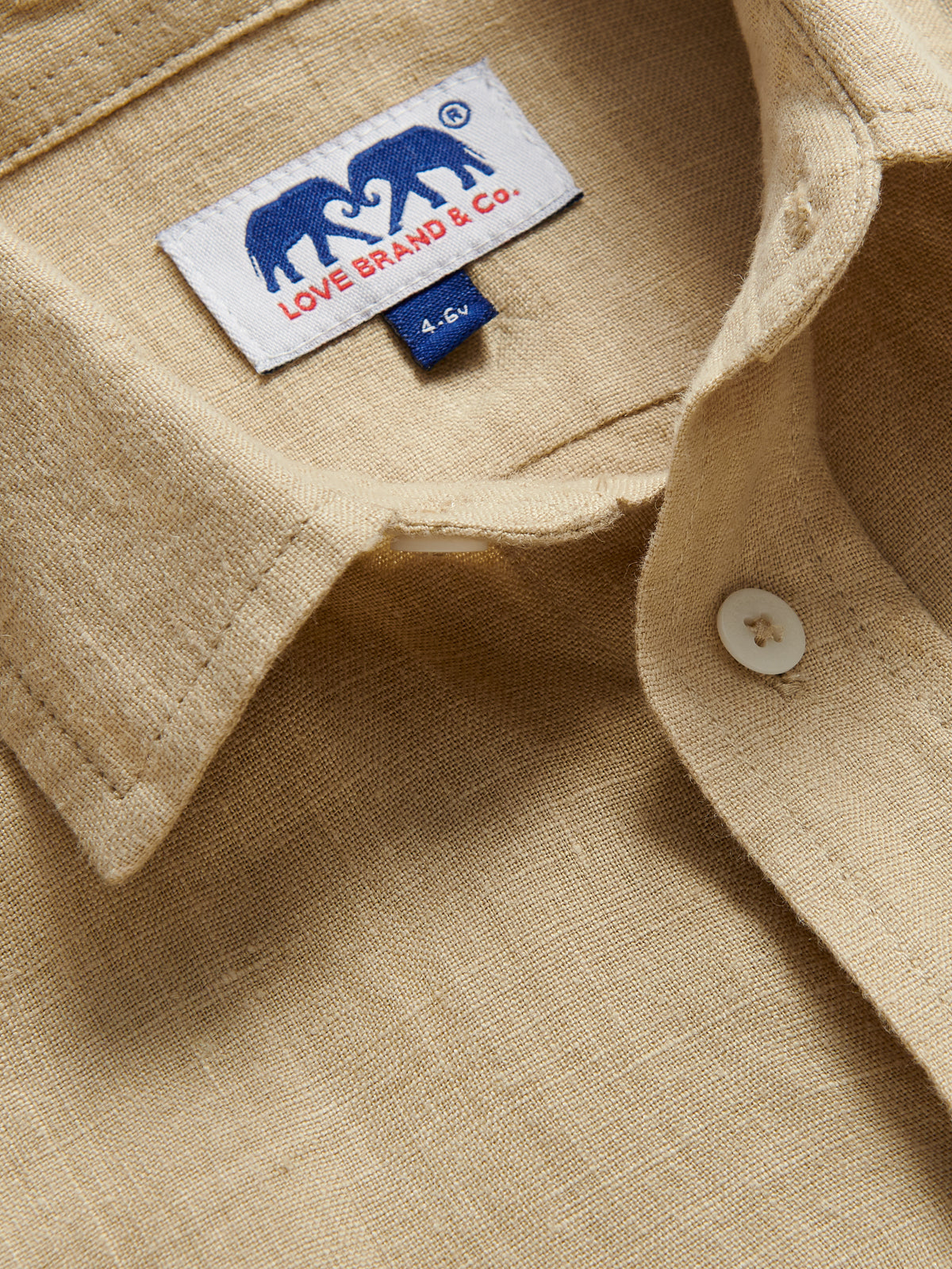 Kids Coconut Abaco Linen Shirt