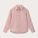 Boys Red Lines Abaco Linen Shirt