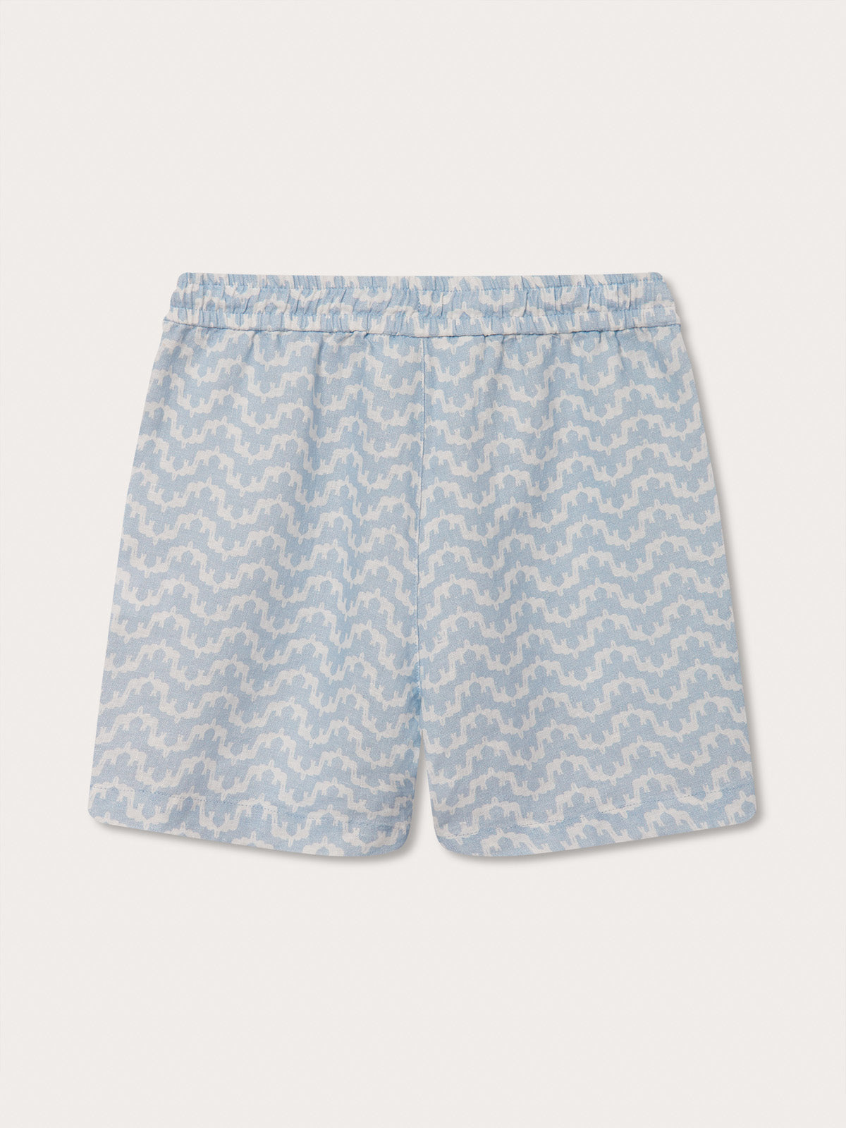 Boys Elephant Palace Sky Blue Joulter Linen Shorts