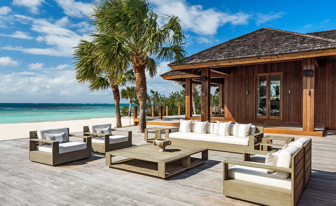 COMO Parrot Cay exterior seating area