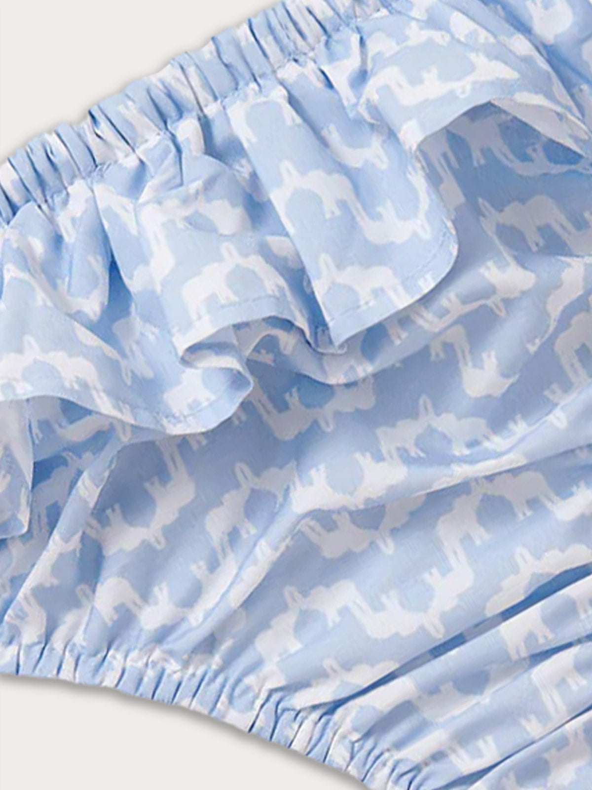 Fabric details of Girls Elephant Palace Sky Calabash Bikini Bottoms