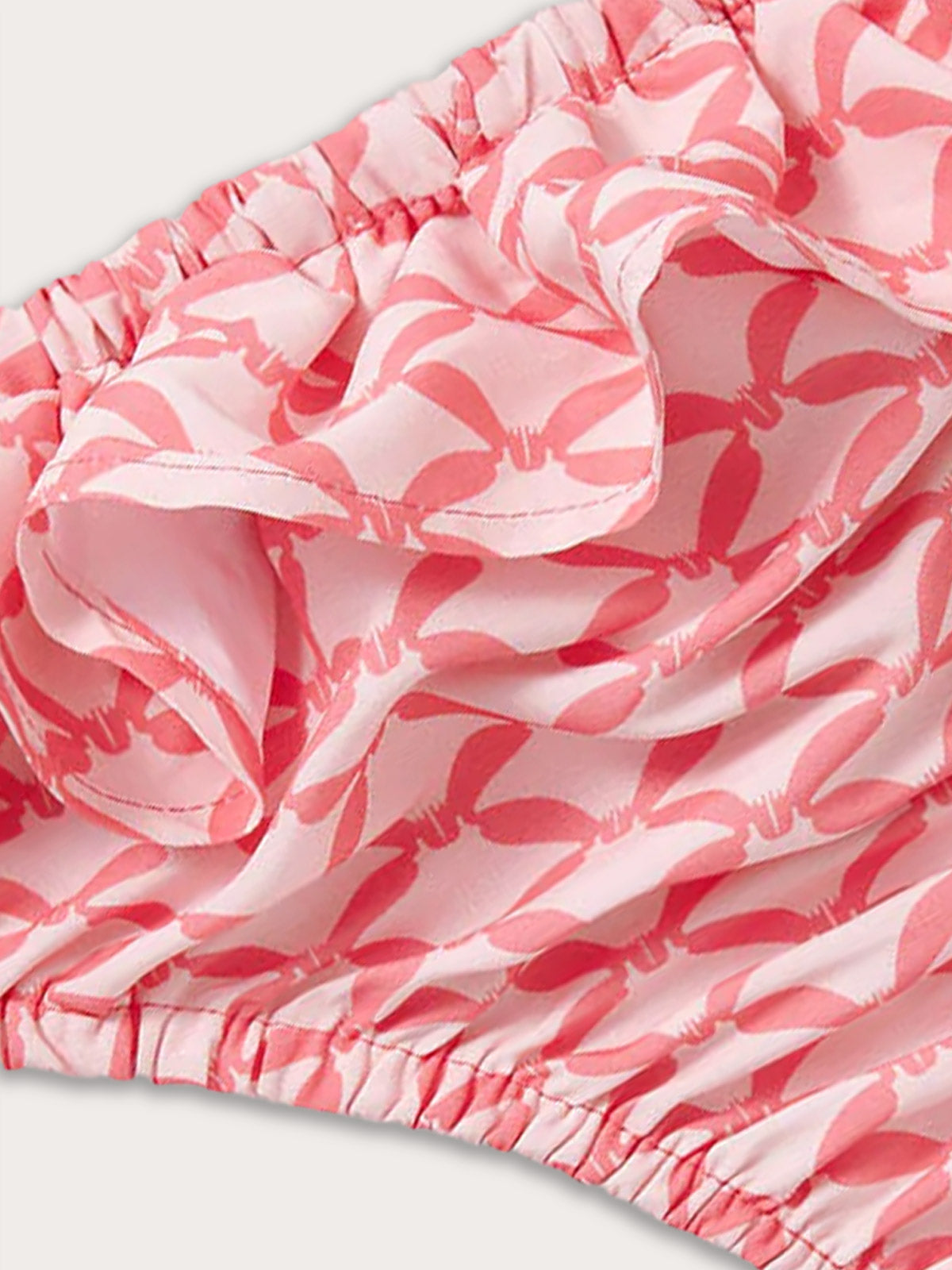 Detailed fabric view of Girls Ray Rhythm Calabash Bikini Bottoms