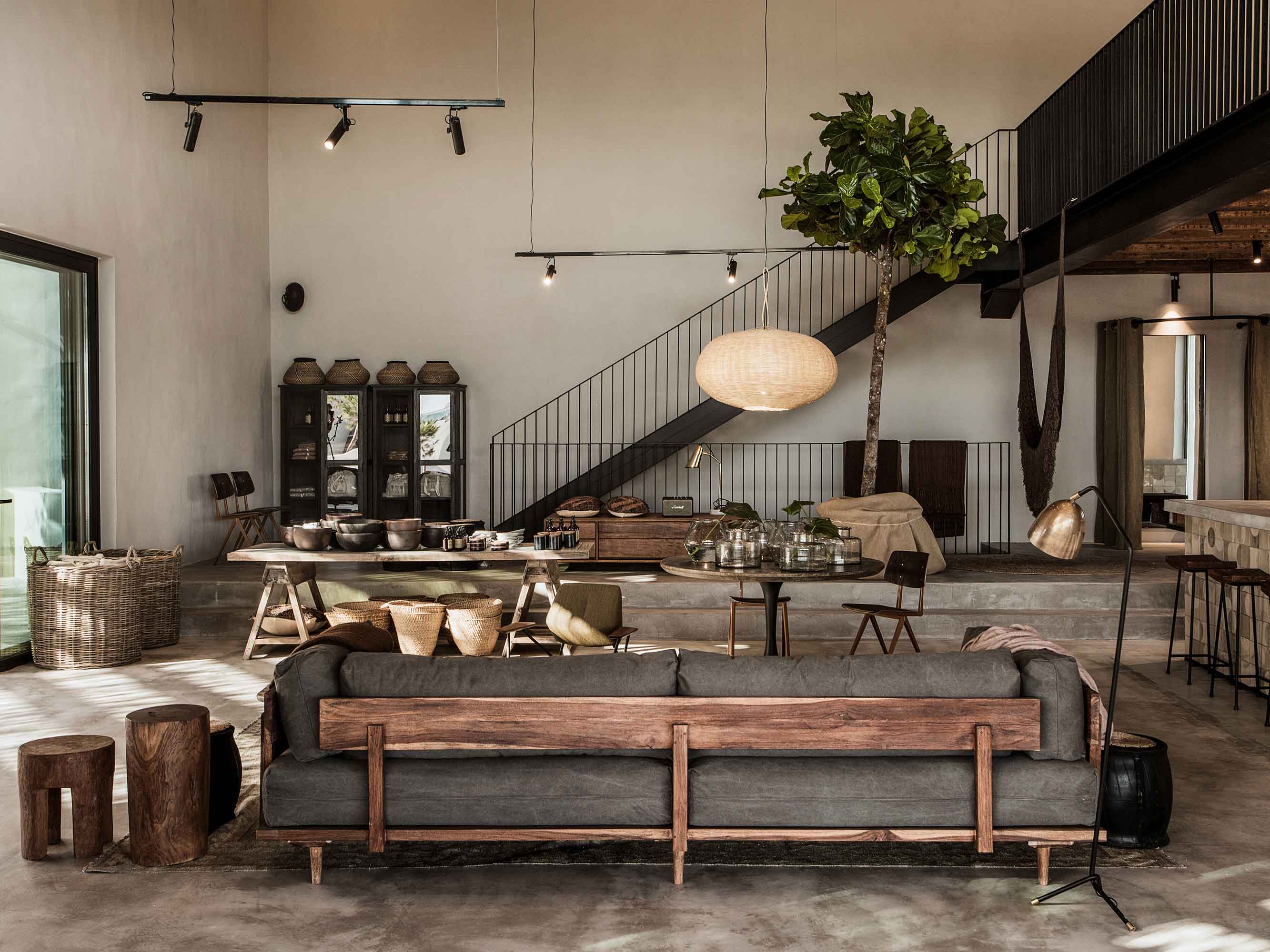 Indoor bar at OKU Kos