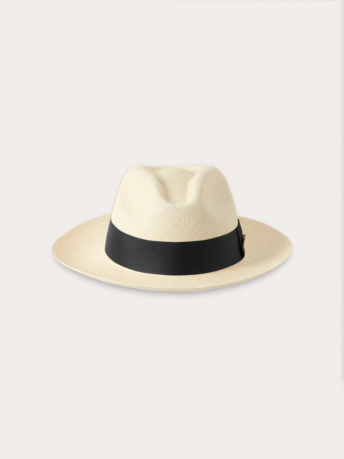 Front view of Kamalame Panama Hat with Black Band.