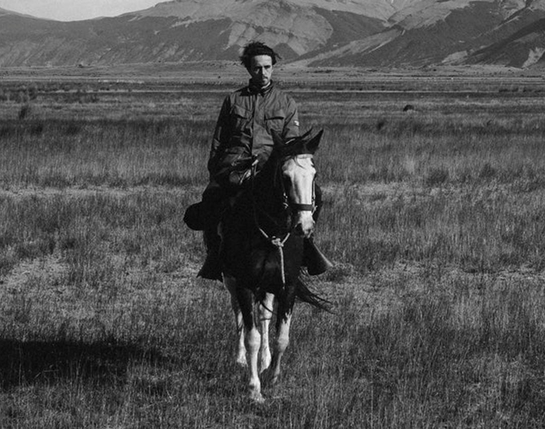Louis Sheridan on horseback