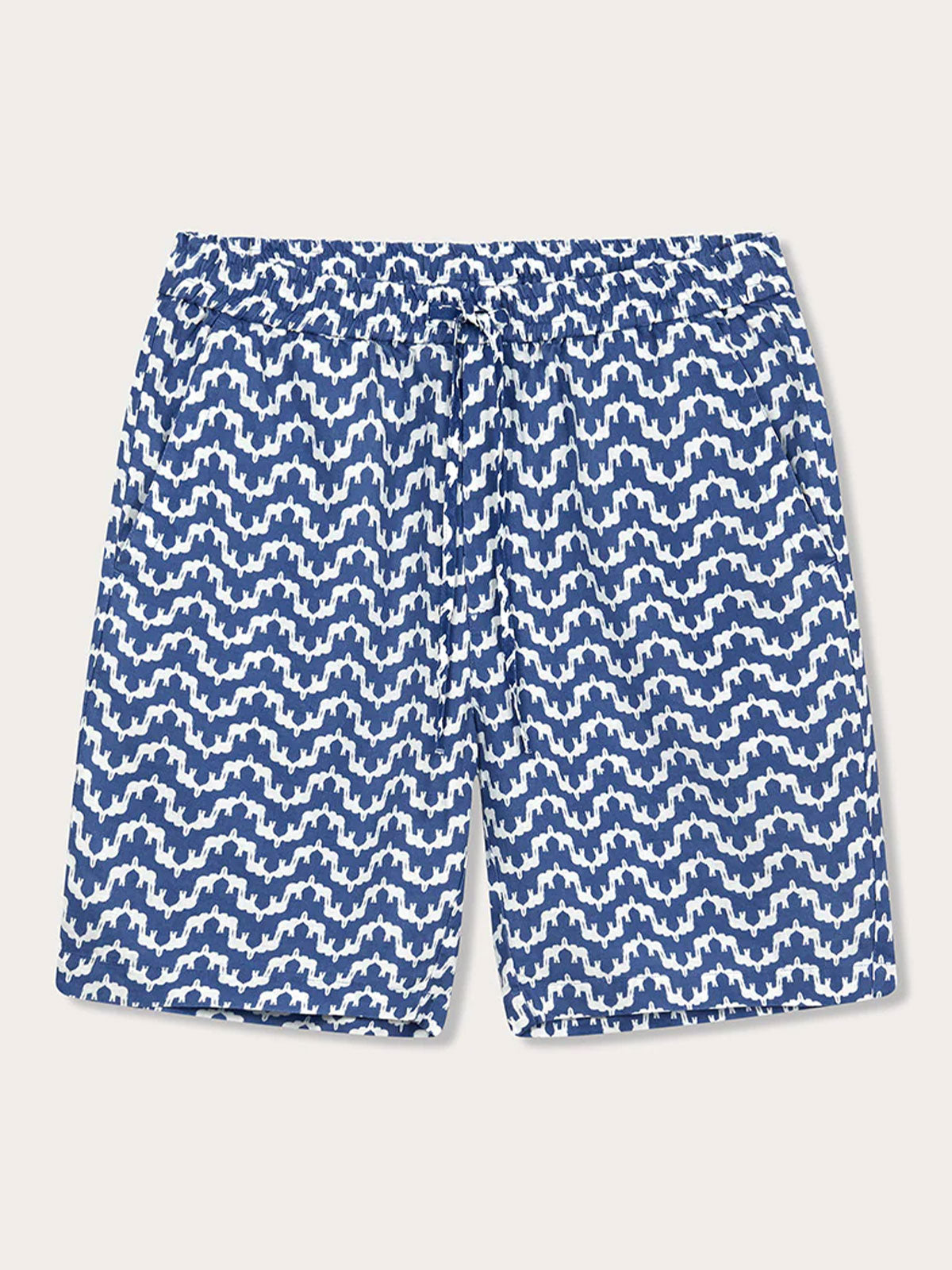 Men's Elephant Palace Blue Joulter Linen Shorts