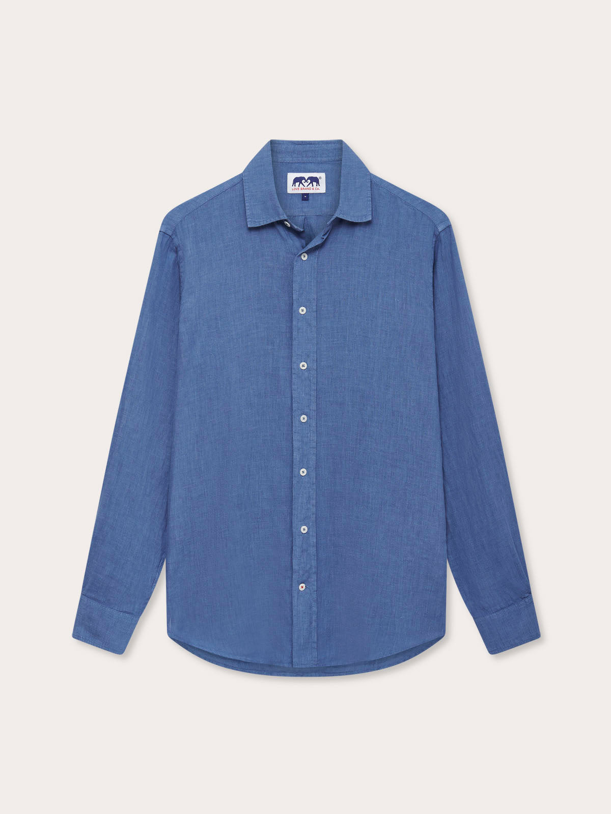 Men's Deep Blue Abaco Linen Shirt LOVE BRAND & Co. Men's Deep Blue Abaco Linen Shirt LOVE BRAND & Co.