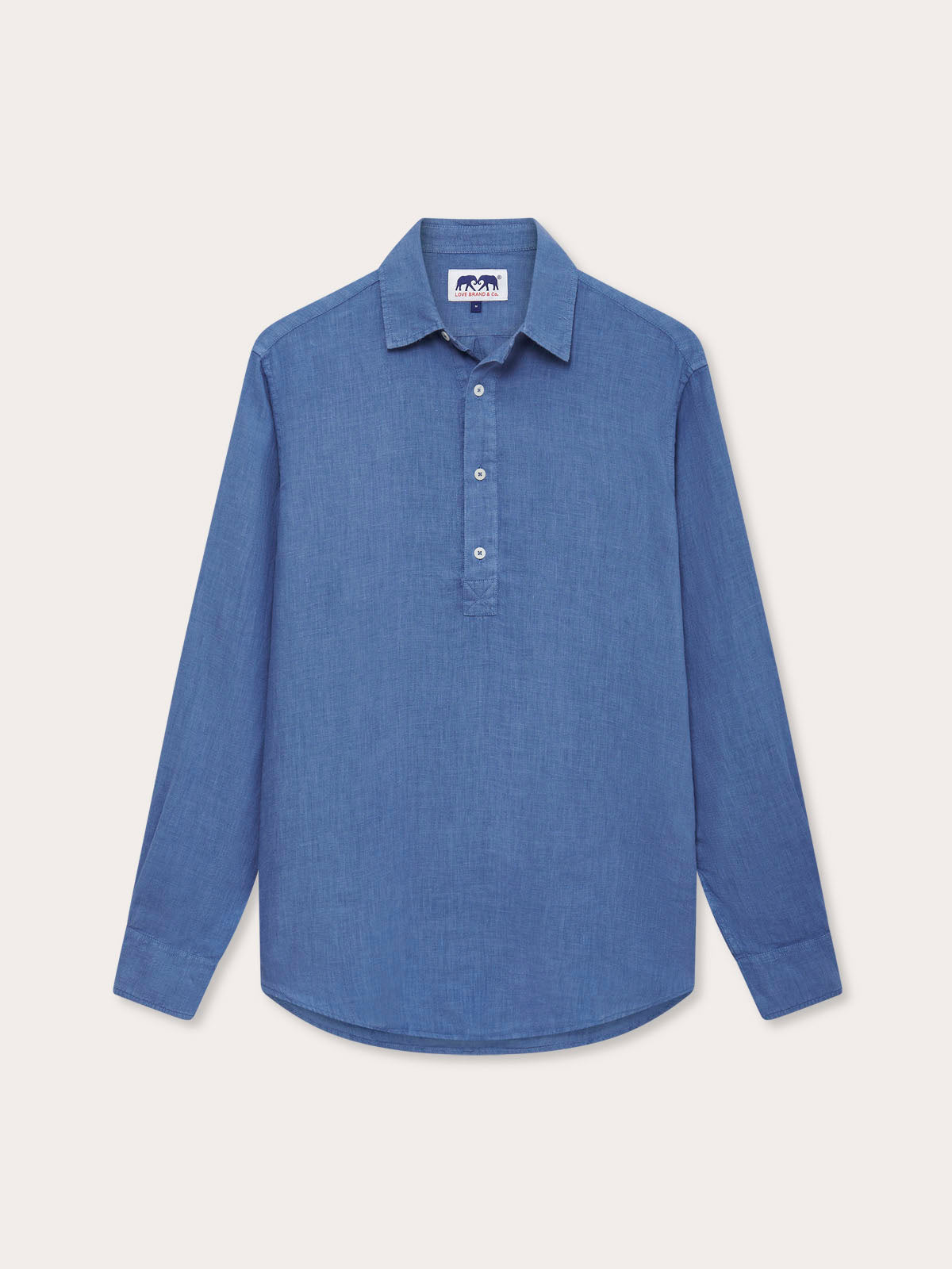 Men's Deep Blue Hoffman Linen Shirt S | LOVE Brand & Co. Men's Deep Blue Hoffman Linen Shirt S | LOVE Brand & Co.