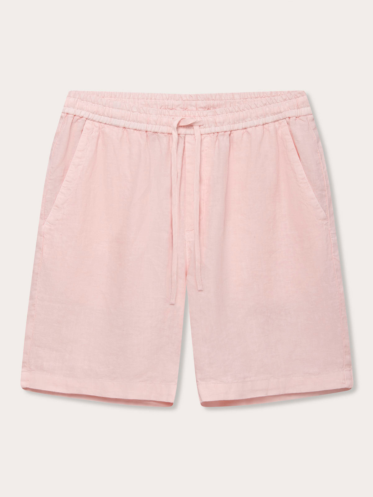 Pantaloncini da uomo in lino Joulter rosa pastello – LOVE BRAND