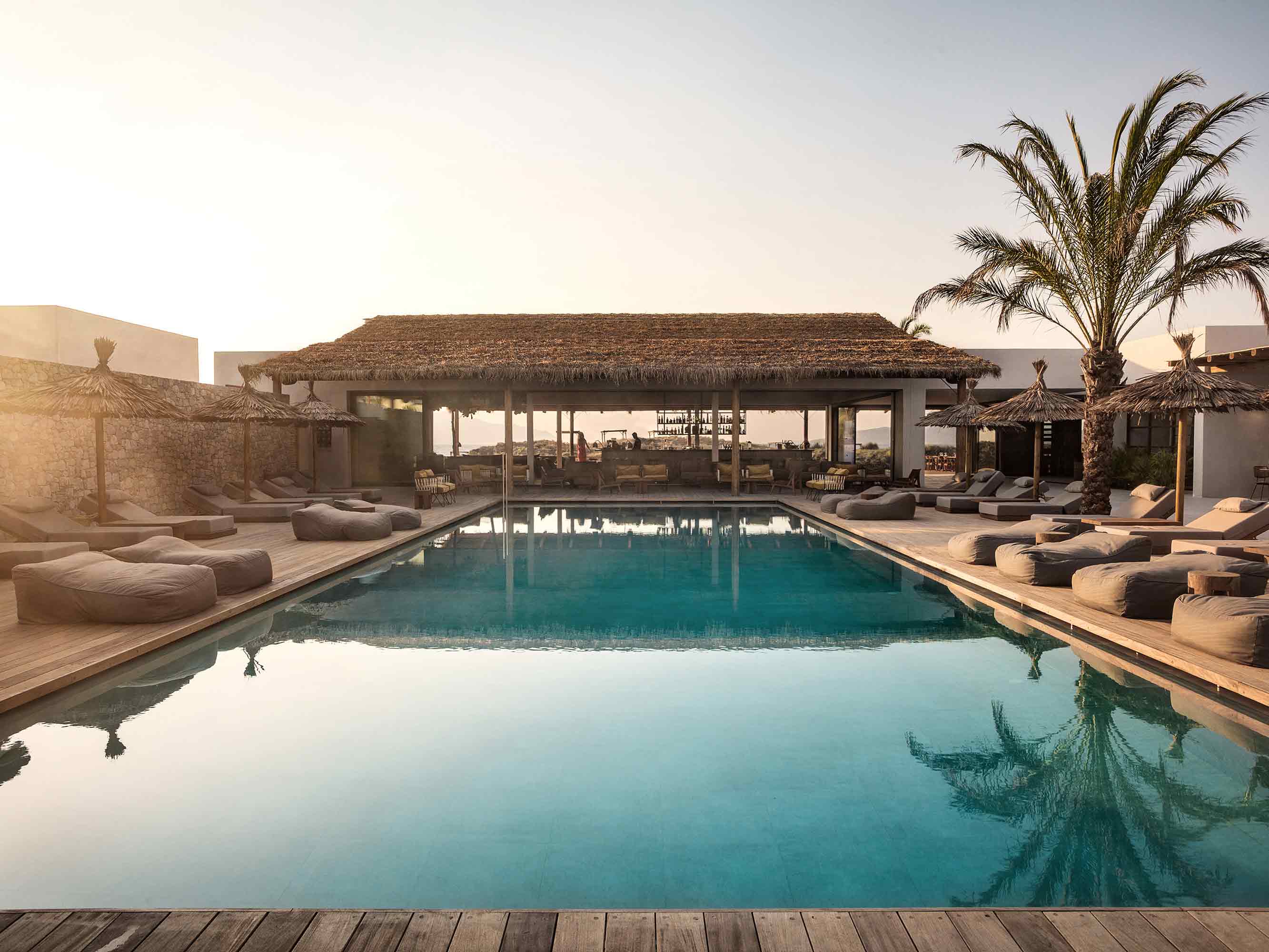 Outdoor pool at OKU Kos hotel Greece