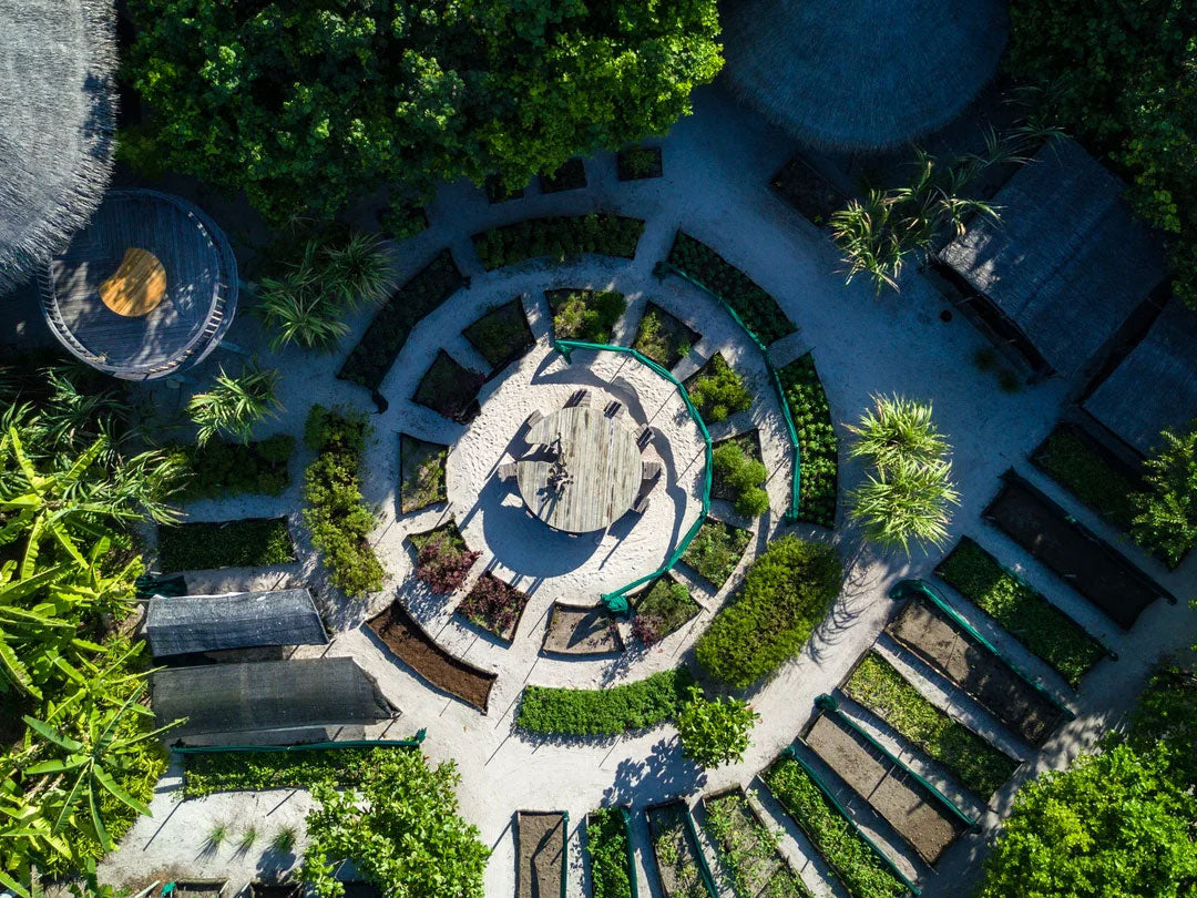Six Senses Laamu Gardens aerial view