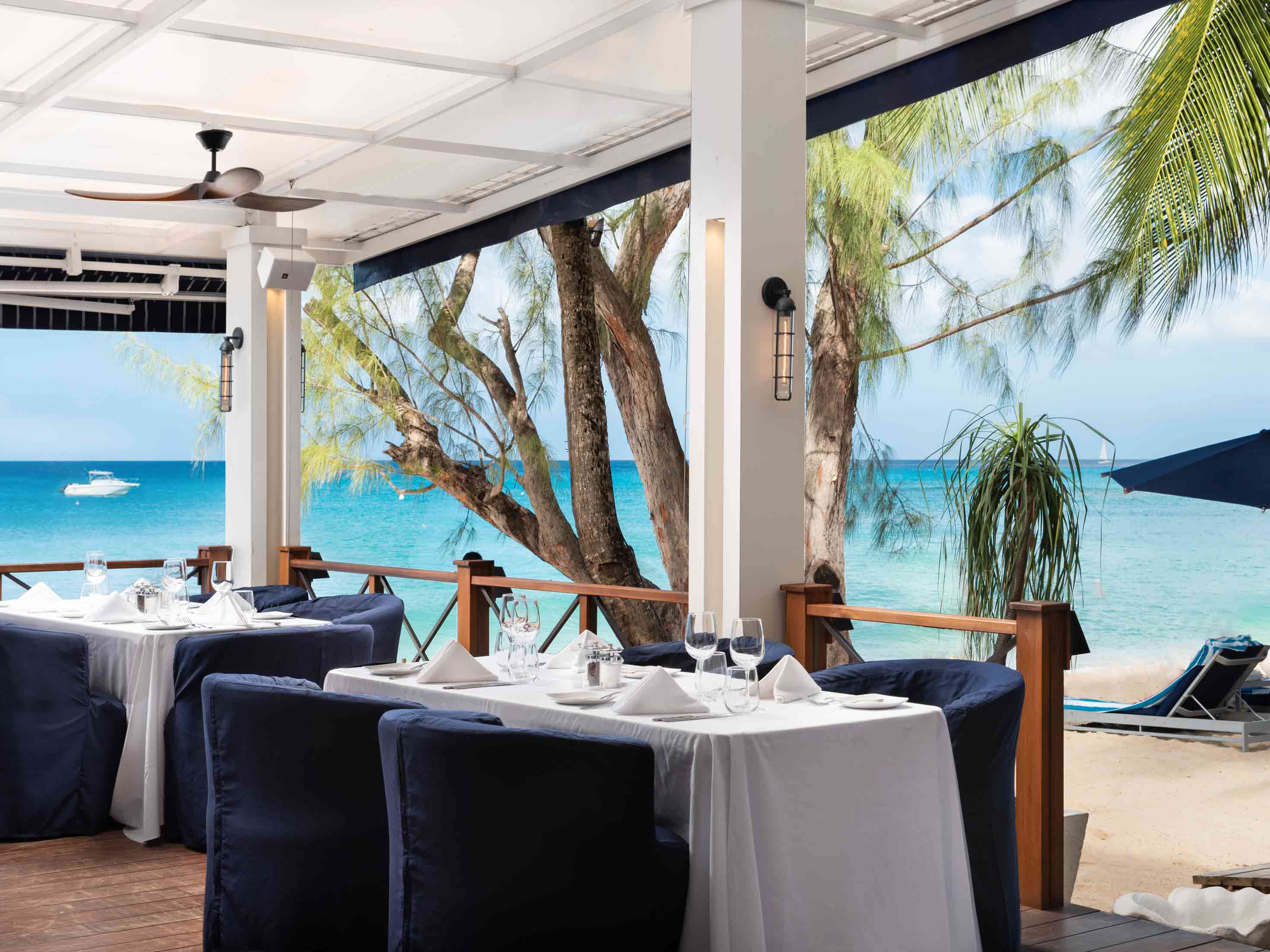 The Lone Star beach dining.