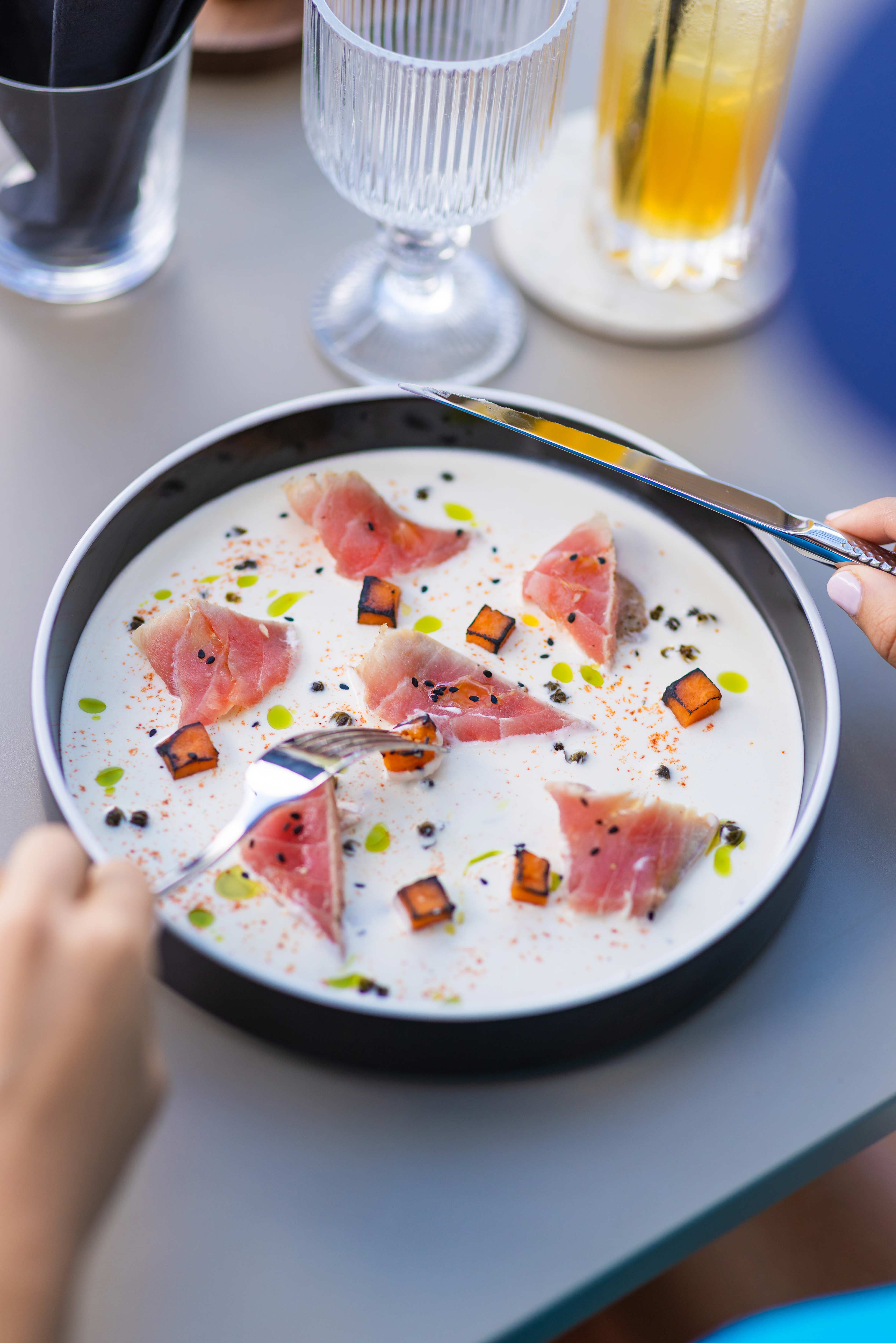 Food at Biras restaurant