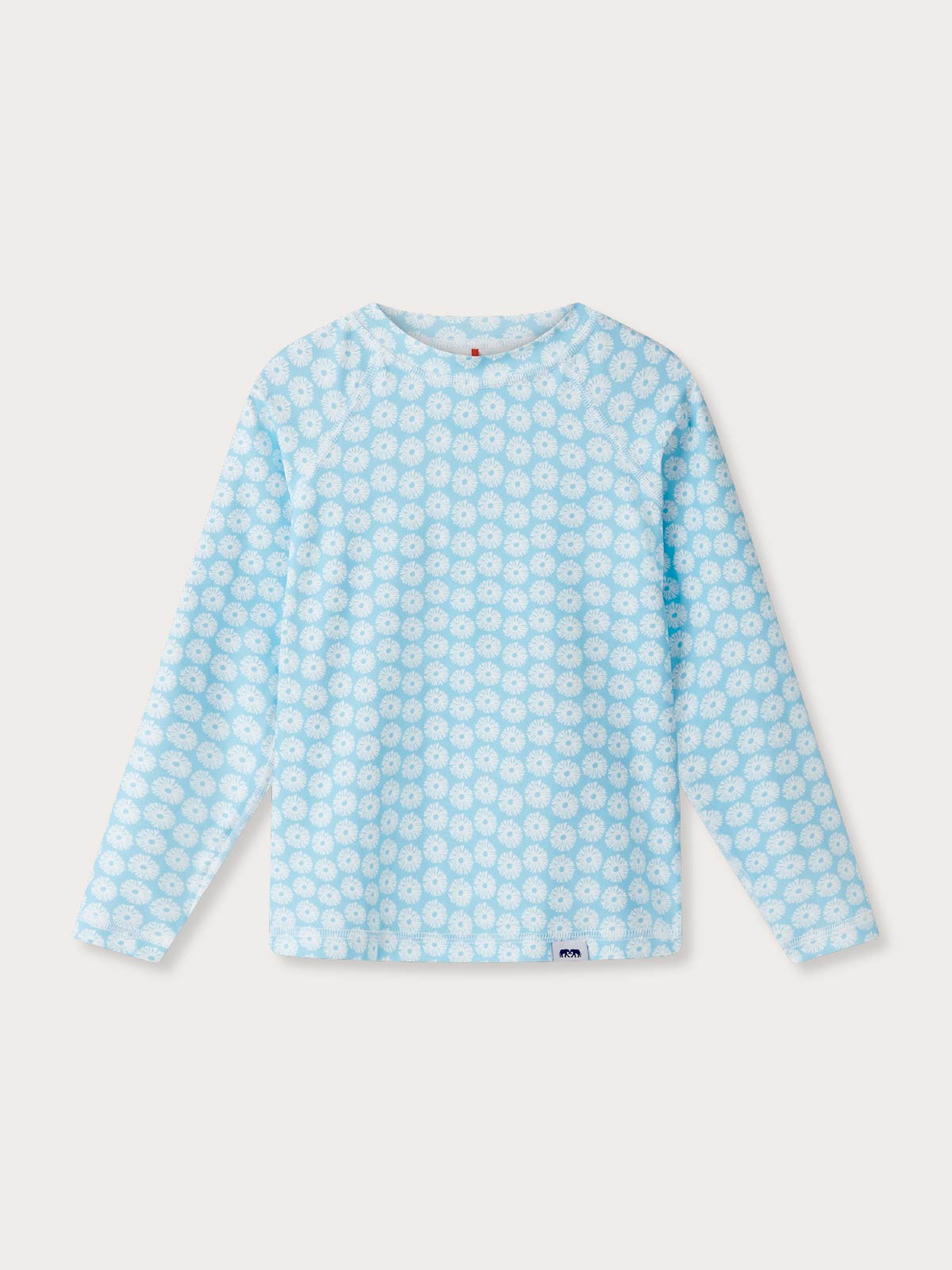 Blue and white rash vest for kids