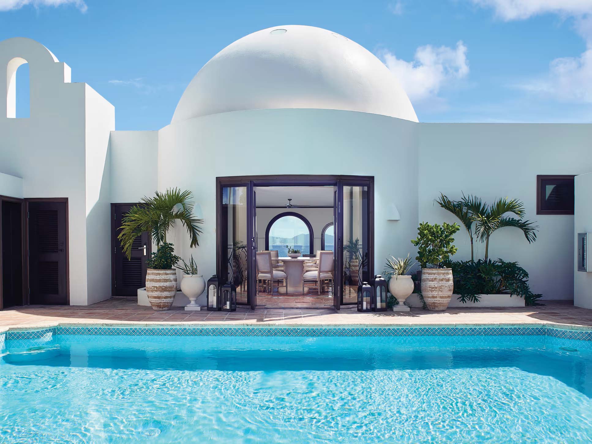 Cap Juluca accommodation exterior view with pool