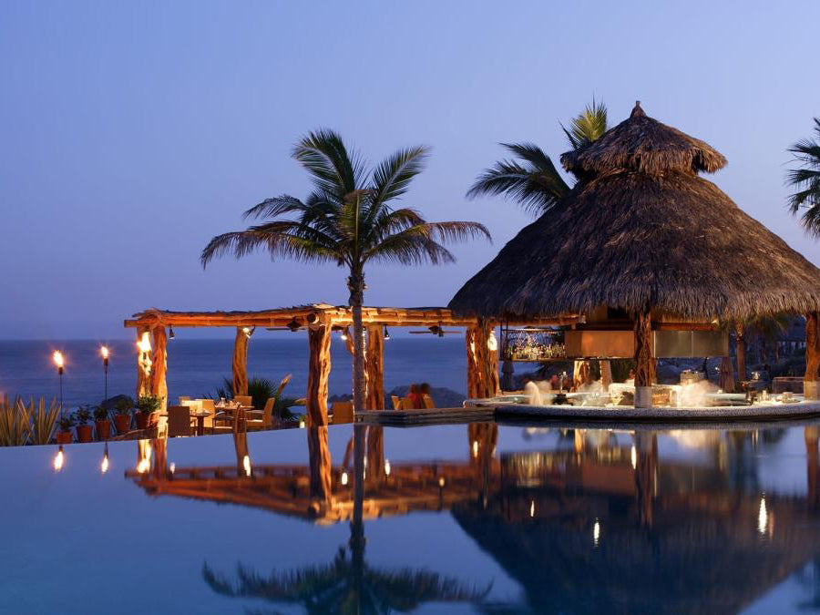 night view of esperanza outdoor pool
