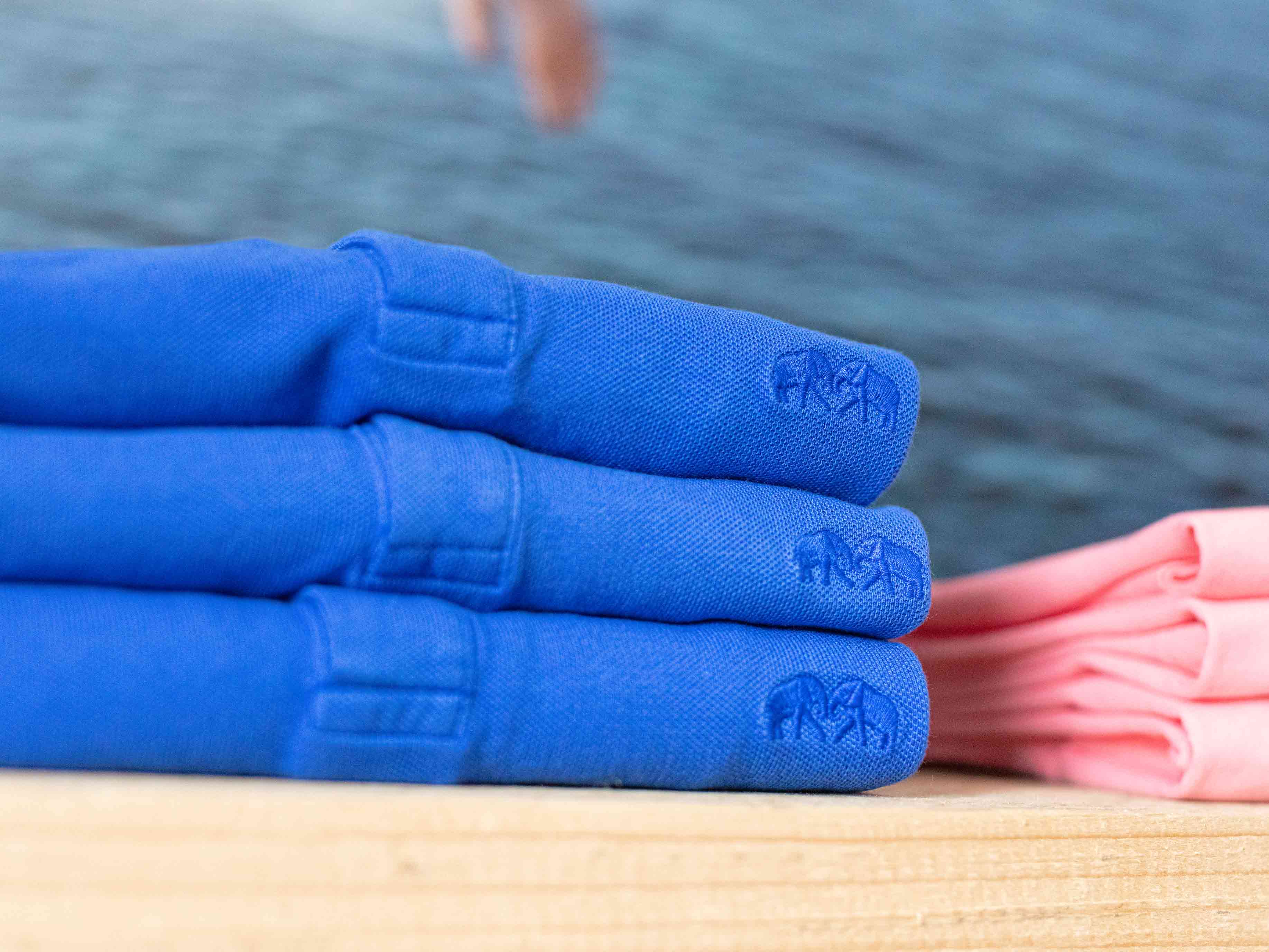 love brand blue polo shirts in store crafted from 100% organic cotton fabric