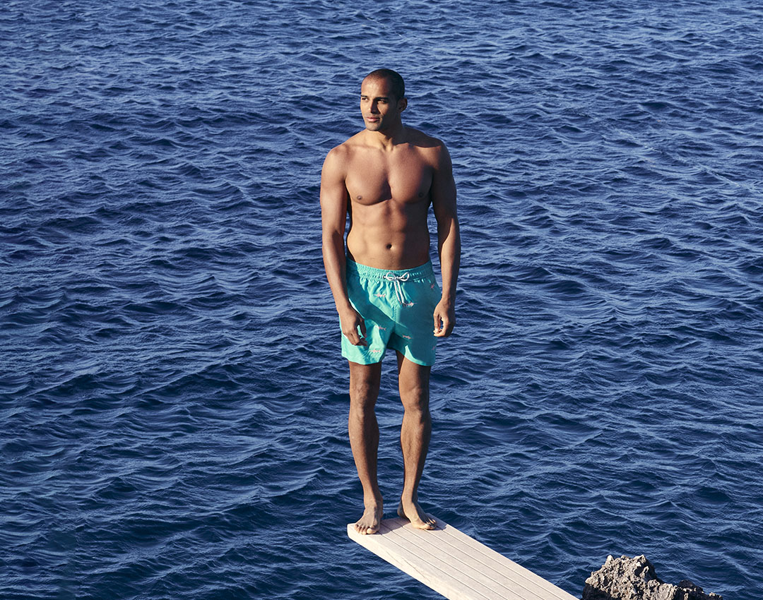 love brand swim shorts partners