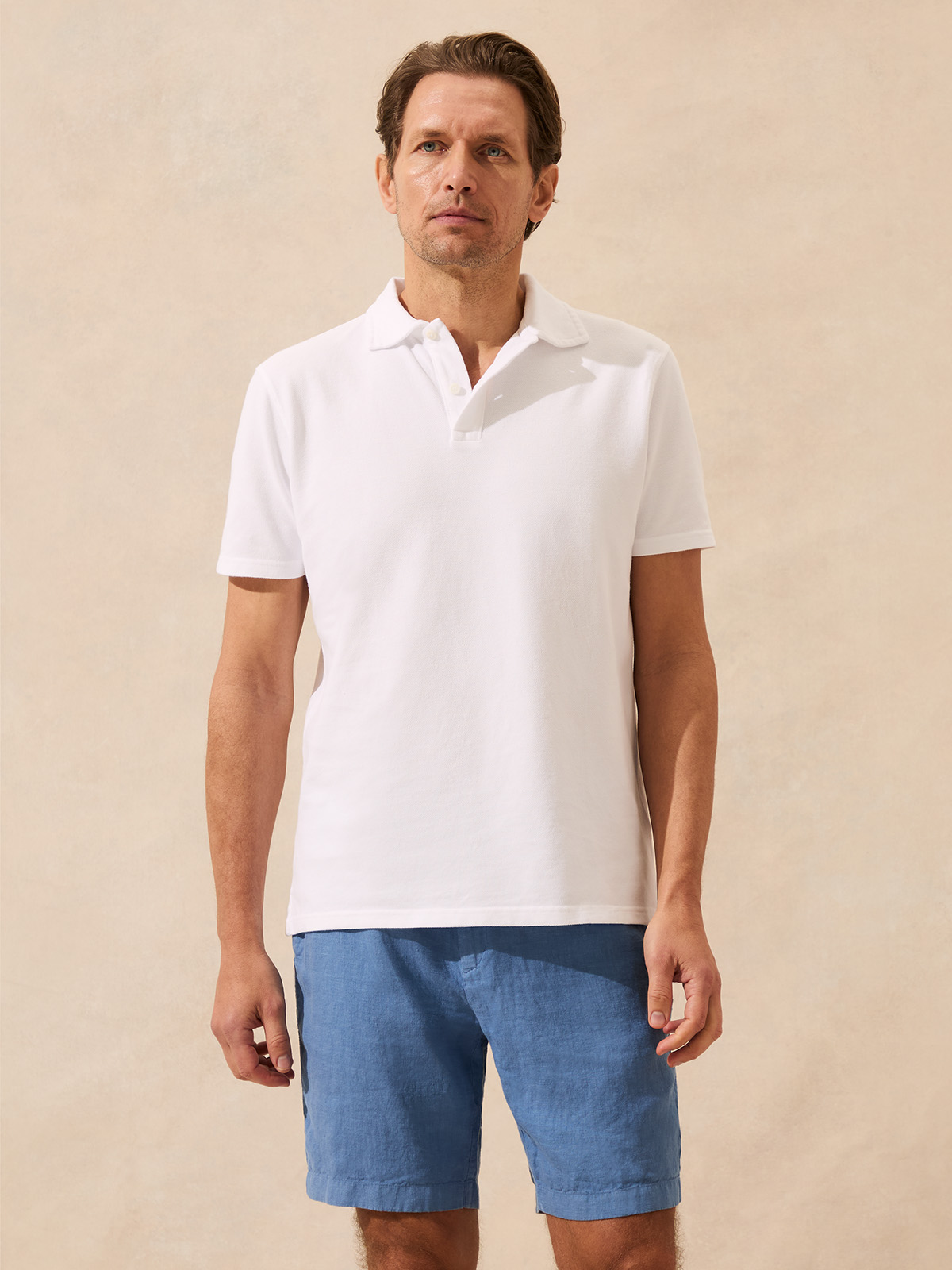Men's White Pensacola Polo Shirt