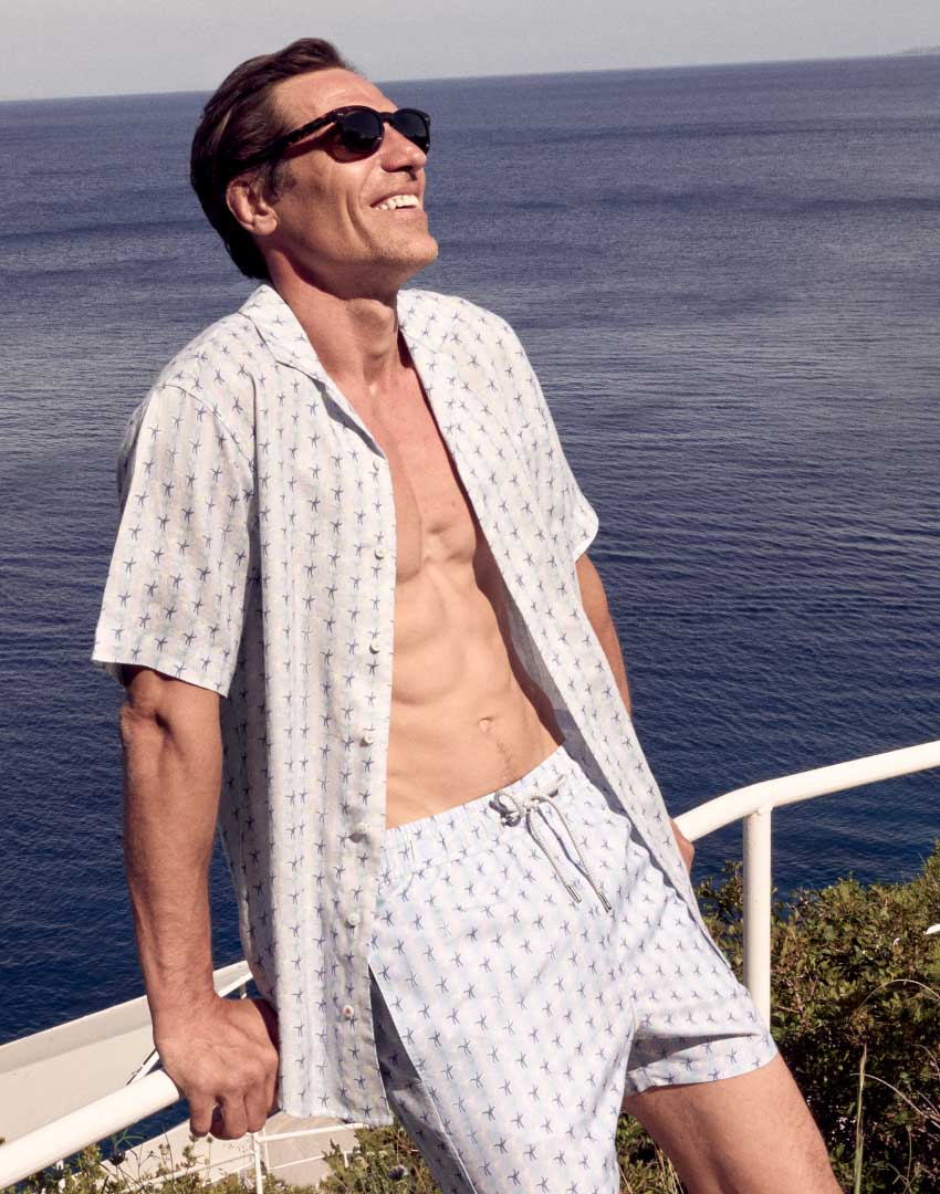 mens beachwear shirt
