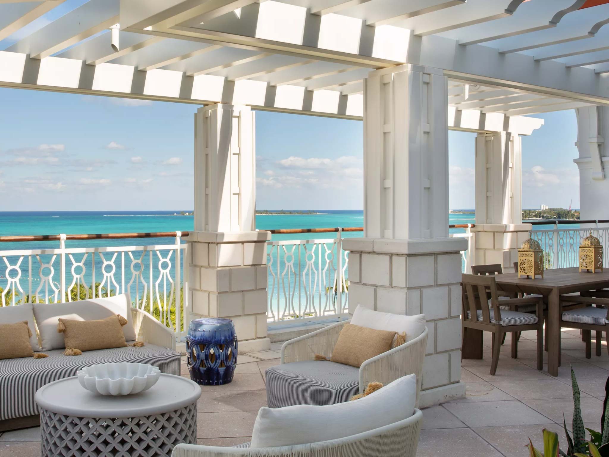 The sea view from the Rosewood suite terrace