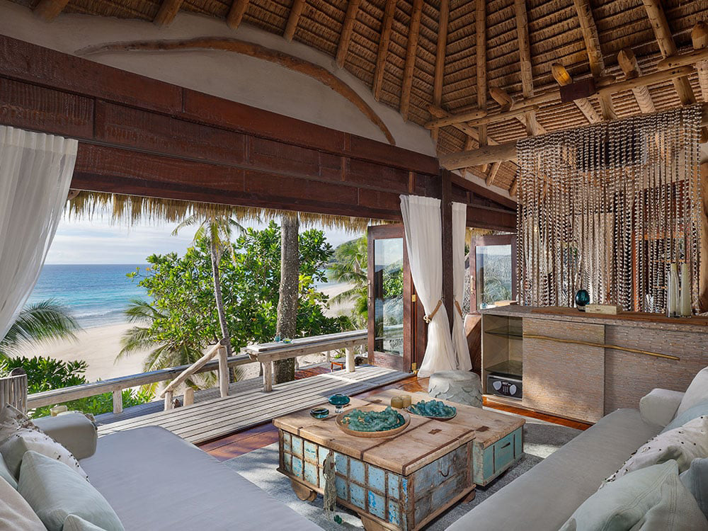 Interiors of a villa at North Island resort