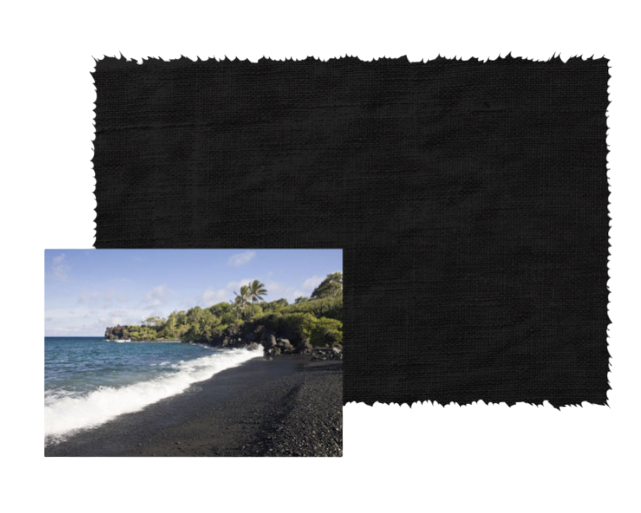 volcanic black swimwear