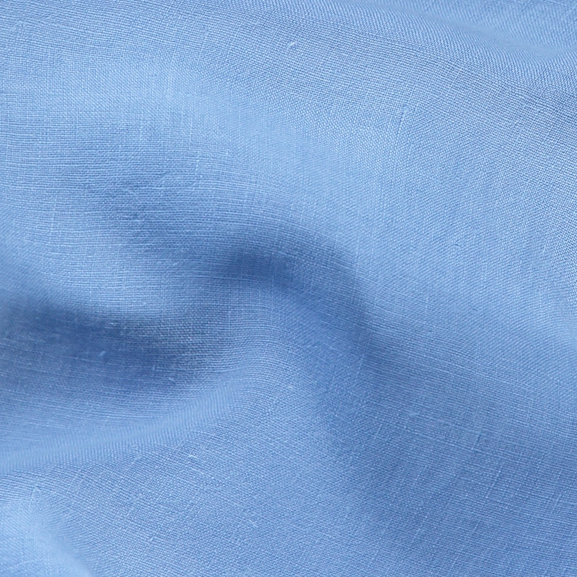 Ocean blue linen fabric detail from Men's Ocean Blue Abaco Linen Shirt.