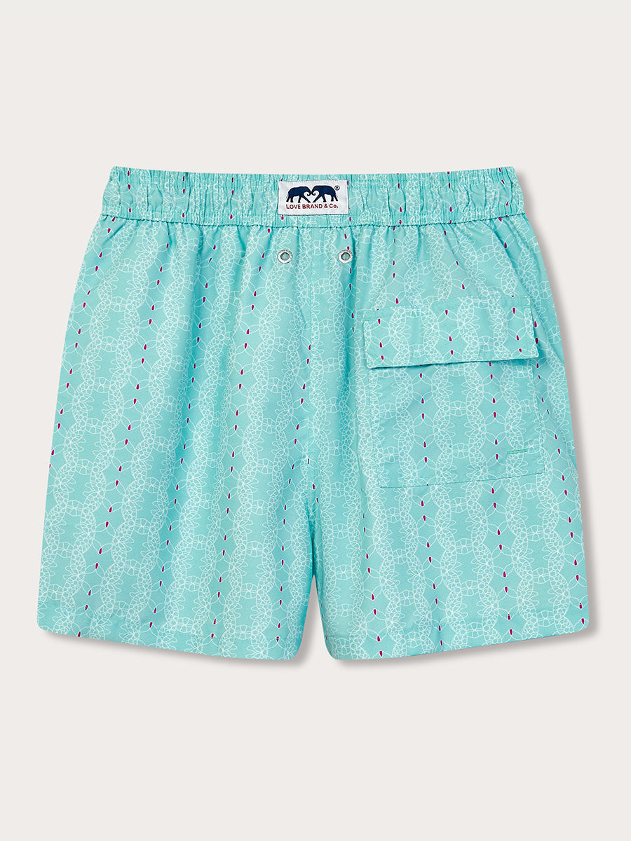 blue turtle swimming shorts