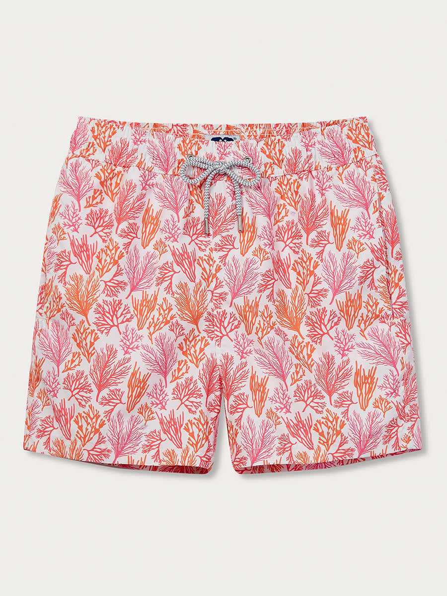 orange swim shorts
