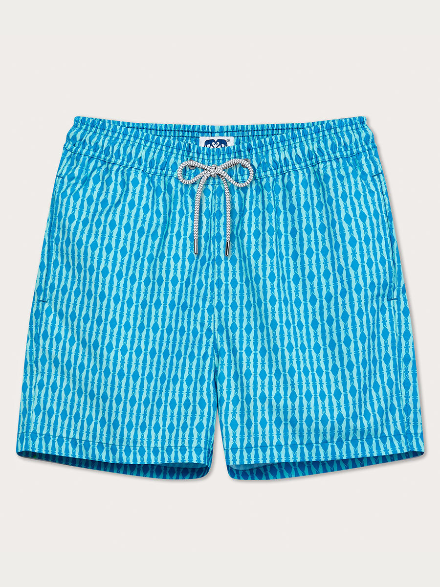 blue swim shorts