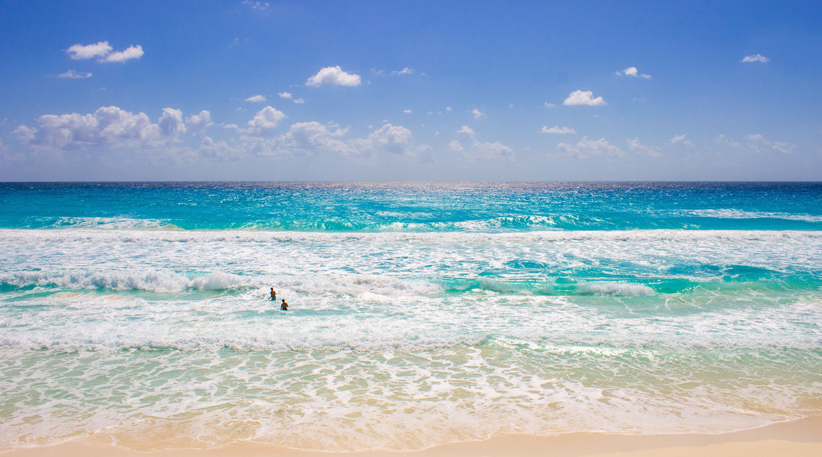 Cancun beach in Mexico in winter