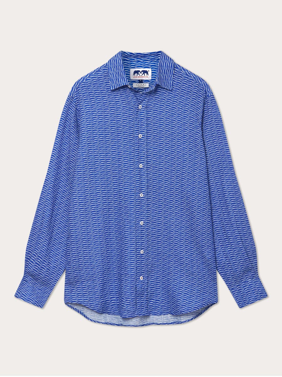 Chemise en lin Waves Abaco pour homme