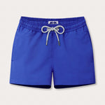 Boys Majorelle Blue Staniel Swim Shorts with drawstring waist.