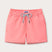 Boys Watermelon Staniel Swim Shorts in bright pink-red with drawstring waist.