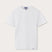 Front view of Kids White Lockhart With Tab T-Shirt. Classic white tee for kids.