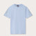 Front view of Kids Sky Blue Lockhart With Tab T-Shirt. Short sleeved blue t-shirt for kids.