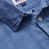 Boys Deep Blue Abaco Linen Shirt