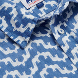 Camicia in lino Abaco blu Elephant Palace per ragazzi