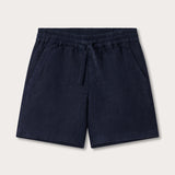 Kids Navy Blue Joulter Linen Shorts