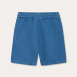 Short en lin bleu foncé Joulter pour garçon