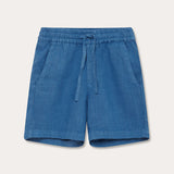 Short en lin bleu foncé Joulter pour garçon