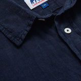 Boys Navy Blue Abaco Linen Shirt