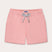 Boys Pastel Pink Staniel Swim Shorts with White Drawstring Detail.