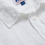Boys White Abaco Linen Shirt