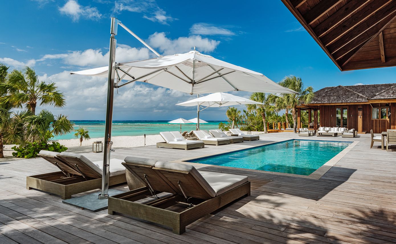 view of the pool at COMO Parrot Cay hotel