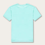 Cay Green Lockhart cotton t shirts for men displayed on a neutral background, showcasing the back.