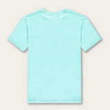 Cay Green Lockhart cotton t shirts for men displayed on a neutral background, showcasing the back.