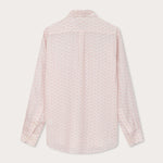 Men's Elephant Palace Pink Abaco Linen Shirt - Back View. Old money shirts crafted from 100% linen.